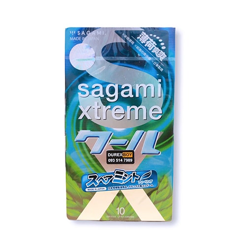 Sagami Xtreme Spearmint (Hộp 10) – Hương bạc hà 6 sagami xtreme spearmint 2 min