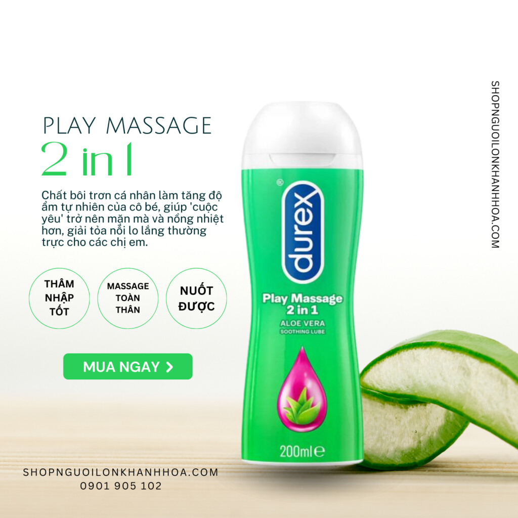Gel Bôi Trơn 2 in 1 Durex Play Massage (200ml) 6 Gel bôi trơn 2 in 1