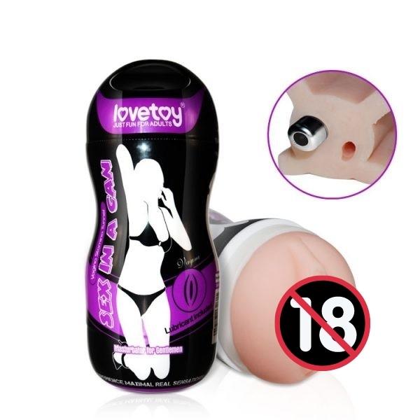 Cốc âm đạo giả cao cấp Lovetoy (có rung) 1 coc am dao gia cao cap lovetoy co rung 1