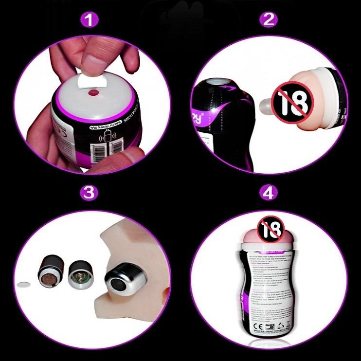 Cốc âm đạo giả cao cấp Lovetoy (có rung) 3 coc am dao gia cao cap lovetoy co rung 3