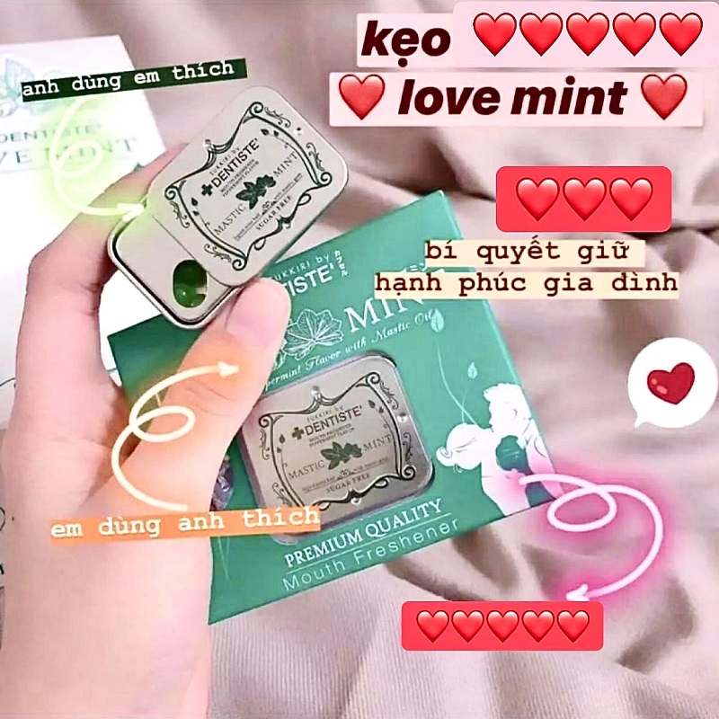 Kẹo tình yêu Love Mint - Kẹo BJ (20 viên) 6 Kẹo tình yêu Love Mint