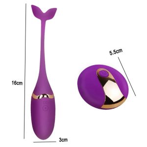 Trứng rung cá heo không dây - đồ chơi người lớn (10 chế độ) 5 trung rung
