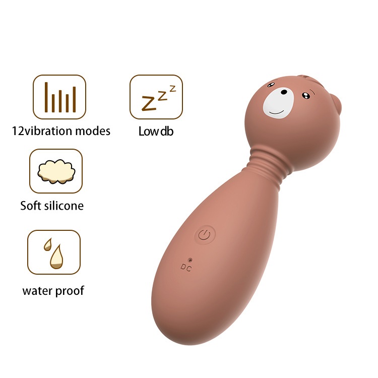 Chày rung LILO hình gấu (12 chế độ) 2 chay rung LILO hinh gau