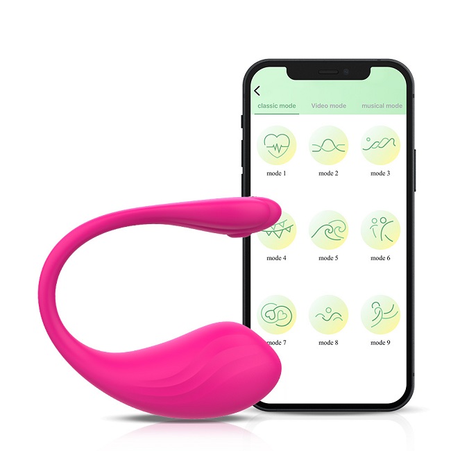 Trứng rung điều khiển bằng app Love Spouse (điều khiển qua app, 9 chế độ rung, sạc nam châm) 1 trung rung bluetooth cao cap love spouse 2