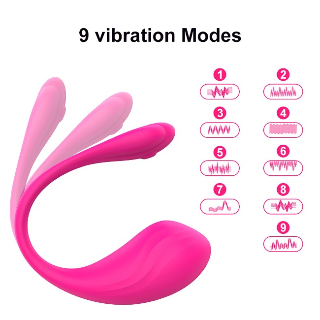 Trứng rung điều khiển bằng app Love Spouse (điều khiển qua app, 9 chế độ rung, sạc nam châm) 5 trung rung bluetooth cao cap love spouse 6