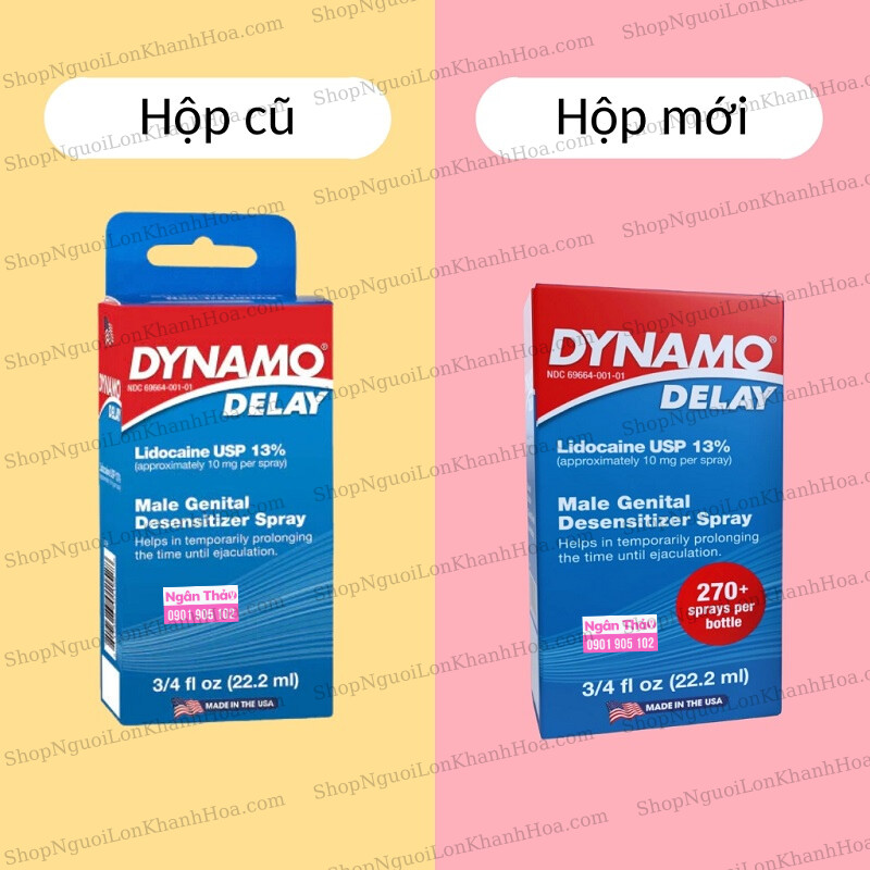 Chai Xịt Chống Xuất Tinh Sớm Dynamo Delay 22ML 3 Chai xịt chống xuất tinh sớm