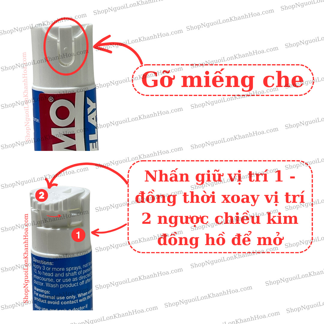 Chai Xịt Chống Xuất Tinh Sớm Dynamo Delay 22ML 7 Hướng dẫn cách mở nắp chai Dynamo