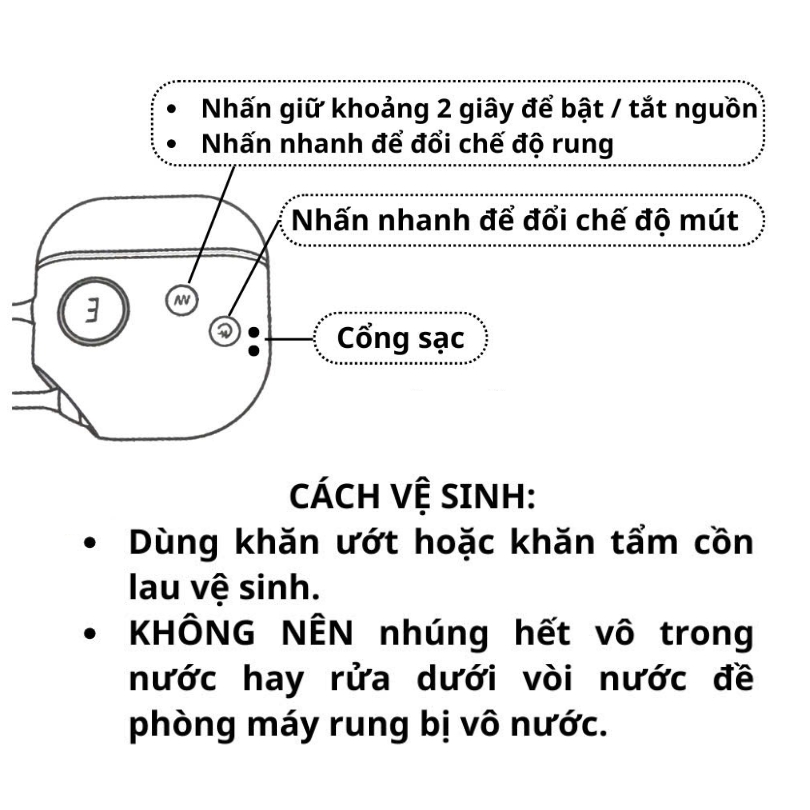 Máy rung 2 in 1 ngụy trang Airpod 3 trung rung mut nguy trang airpod1